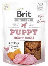 Brit pies Jerky 80g indyk puppy proteiny-baton 