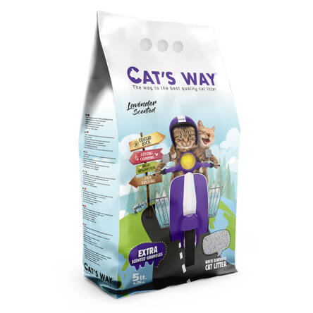 Żwirek CAT'S WAY 5L lawendowy