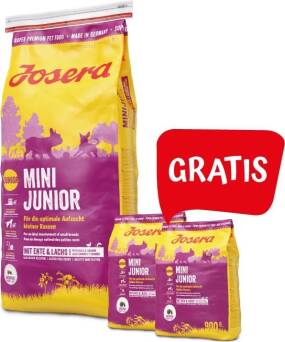 Josera p Mini Junior 10kg + 2x 900gr gratis