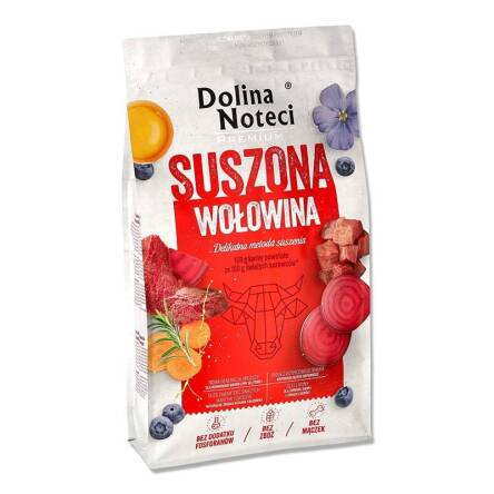 Dolina Noteci pies 9 kg Premium suszona wołowina