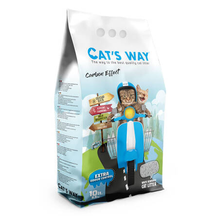 Żwirek CAT'S WAY 10L z węglem aktywnym