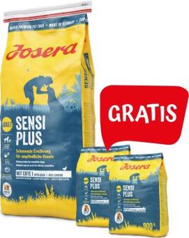 Josera p SensiPlus 12,5kg kaczka ryż + 2 szt 900gr gratis