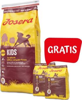 Josera p Kids 15kg drób  + 2x 900gr gratis