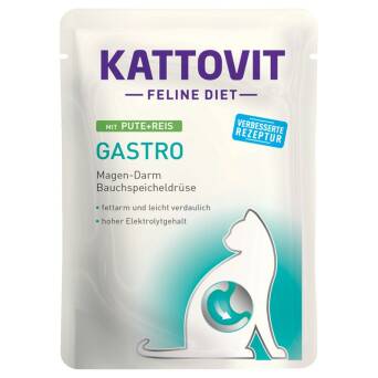 Kattovit 85g sasz.gastro indyk/ryż dieta kot