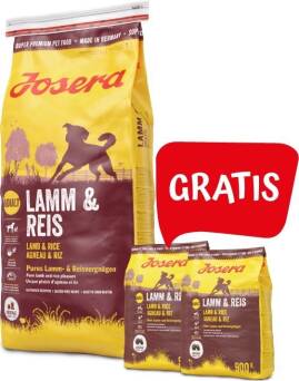 JOSERA Lamm & Reis 12.5kg + 2 szt 900gr gratis