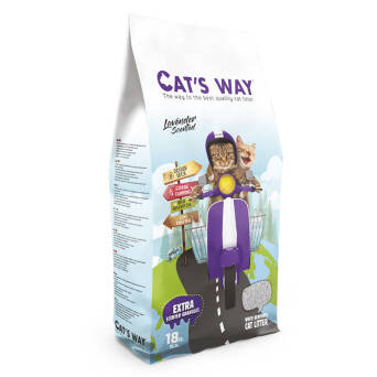 Żwirek CAT'S WAY 18L lawendowy