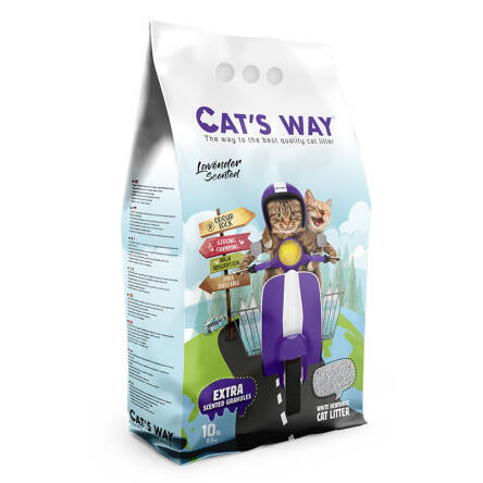 Żwirek CAT'S WAY 10L lawendowy