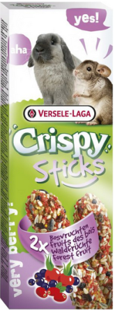 VERSELE-LAGA Crispy Sticks Rabbits-Chinchillas 110g - 2 kolby owoce leśne dla królików i szynszyli