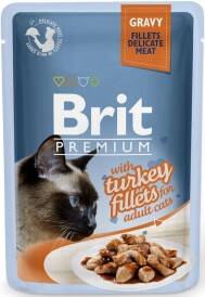 Brit kot saszetka 85g Gravy indyk filet